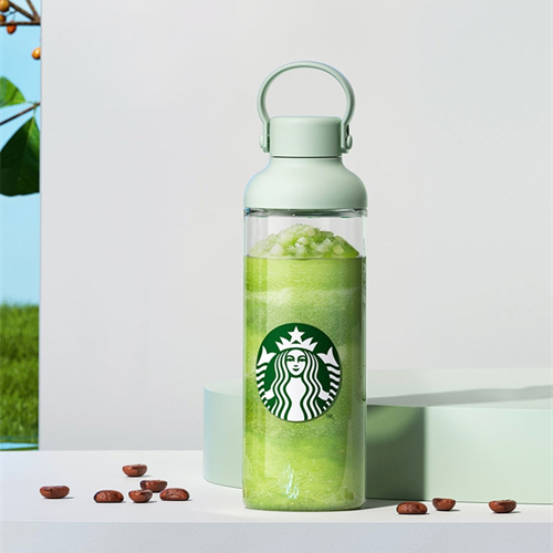星巴克經典女神款薄荷綠提手瓶